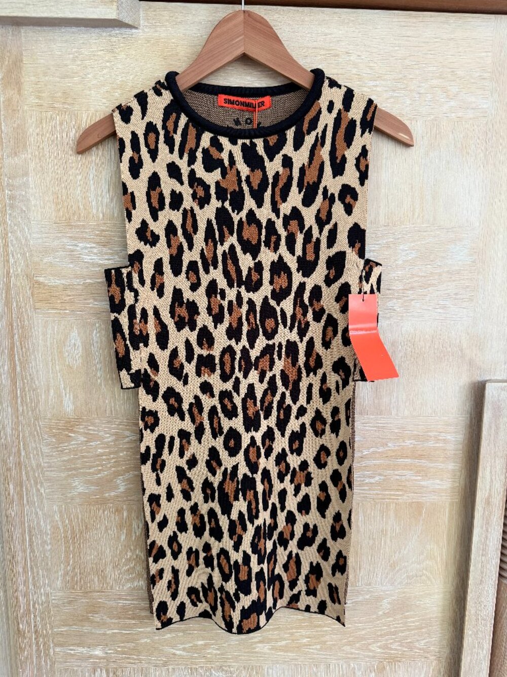 NWT Simon Miller Canoga Knit Top Leopard Print Tunic Small